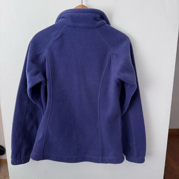 Columbia purple with pink trim fleece zip up jacket Size Small - Picture 8 of 8